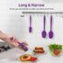 High Heat Resistant Silicone Spatulas: U-Taste 480ºF Hot Proof Food Grade Flexible Silicon Baking Scraper, Food Grade Rubber Kitchen Cooking Mixin...
